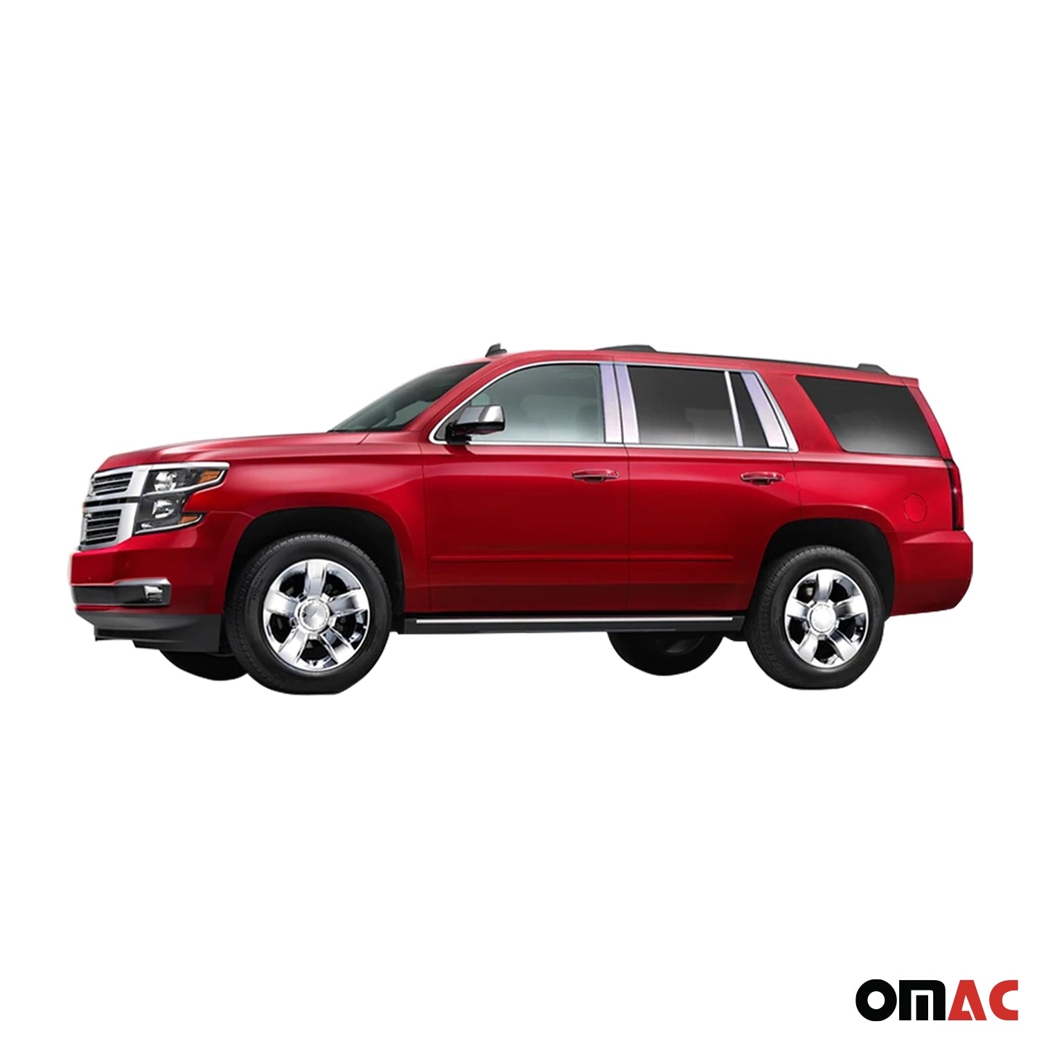 2021-2025 Chevrolet Tahoe Stainless Rear Window Set 2 Pcs