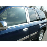 2002-2008 Chevrolet Trailblazer Stainless Steel Window Sill Trim 10Pc