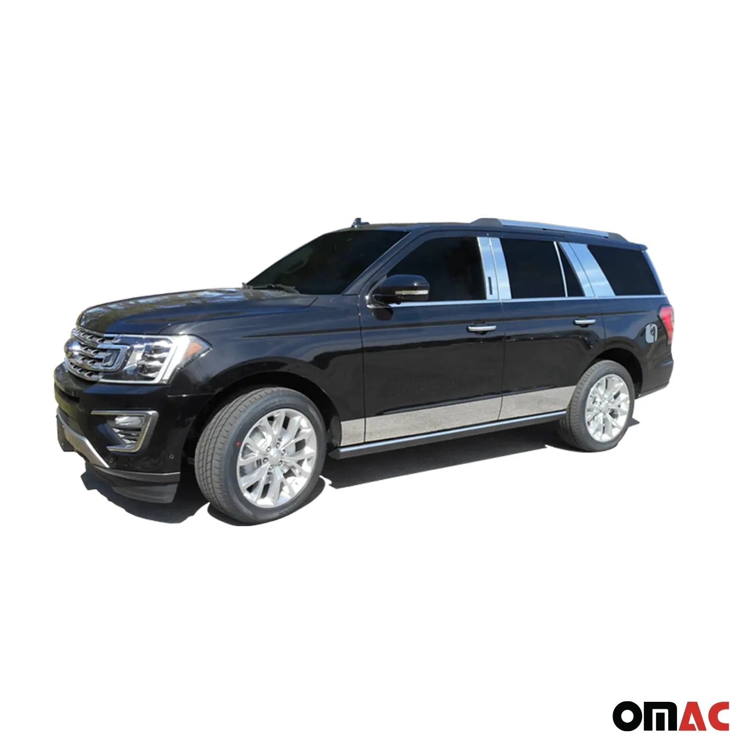 2018-2025 Ford Expedition Stainless Steel Pillar Trim 6 Pcs
